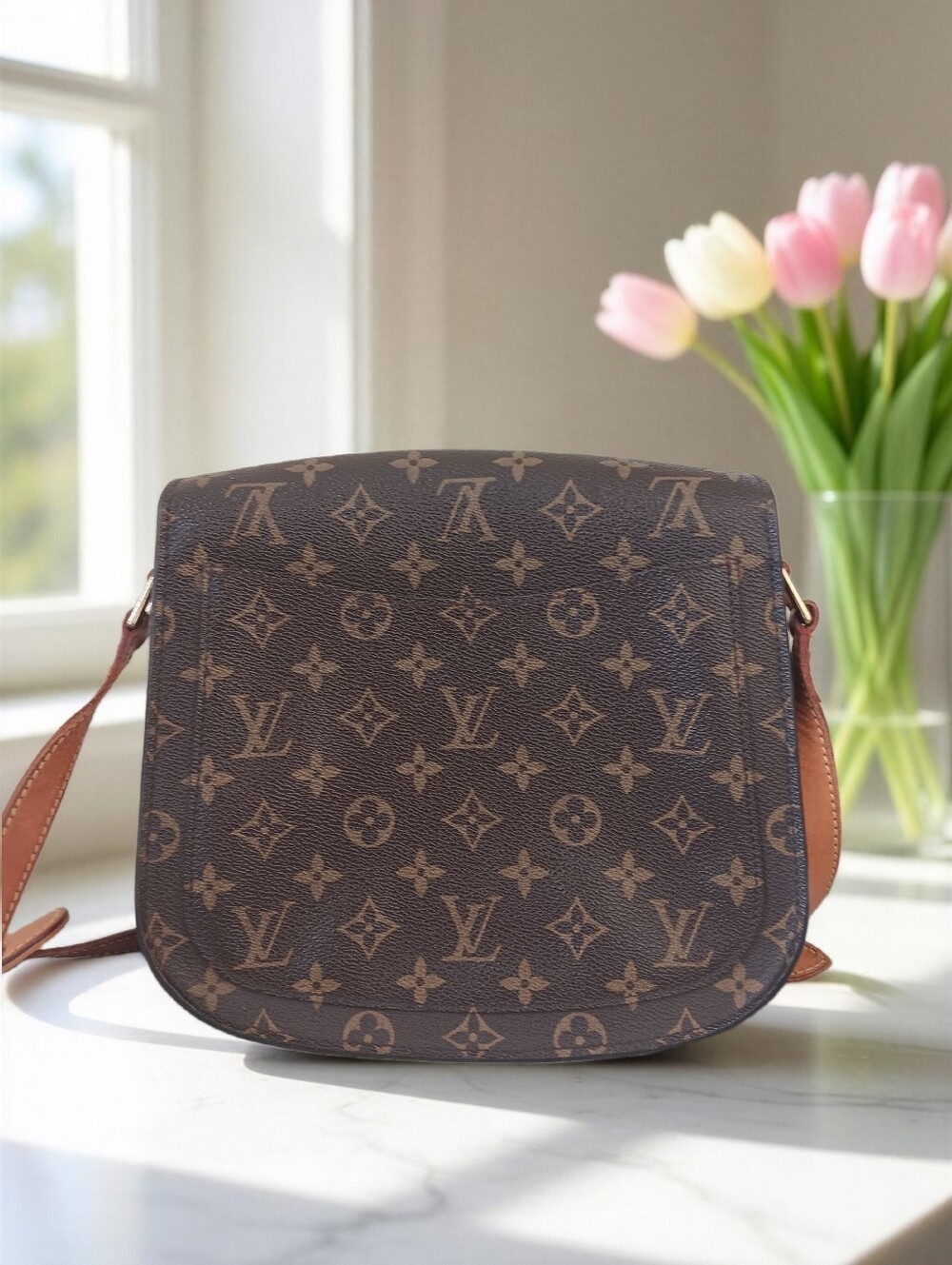 Louis Vuitton Saint Cloud GM Monogram Crossbody Vintage 1998 ✨ COA - Picture 10 of 16
